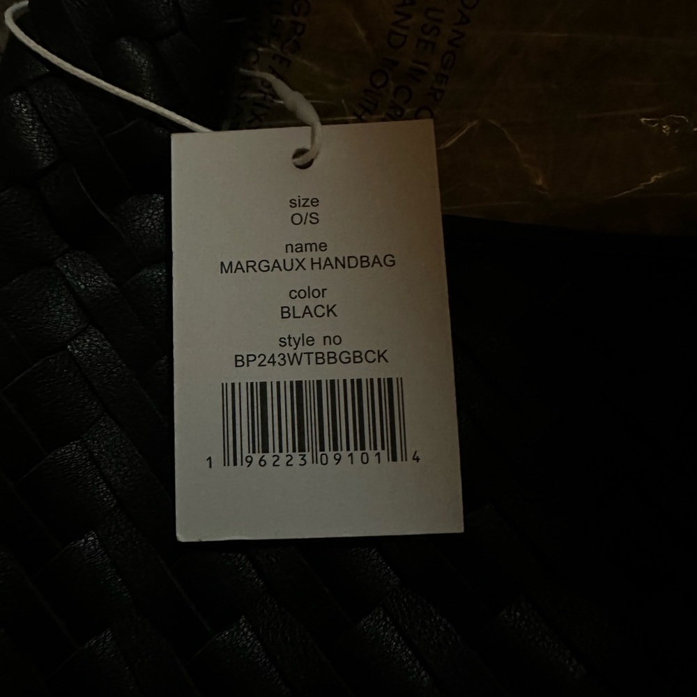 Walter Baker Black Woven Shoulder Bag - Picture 6 of 7